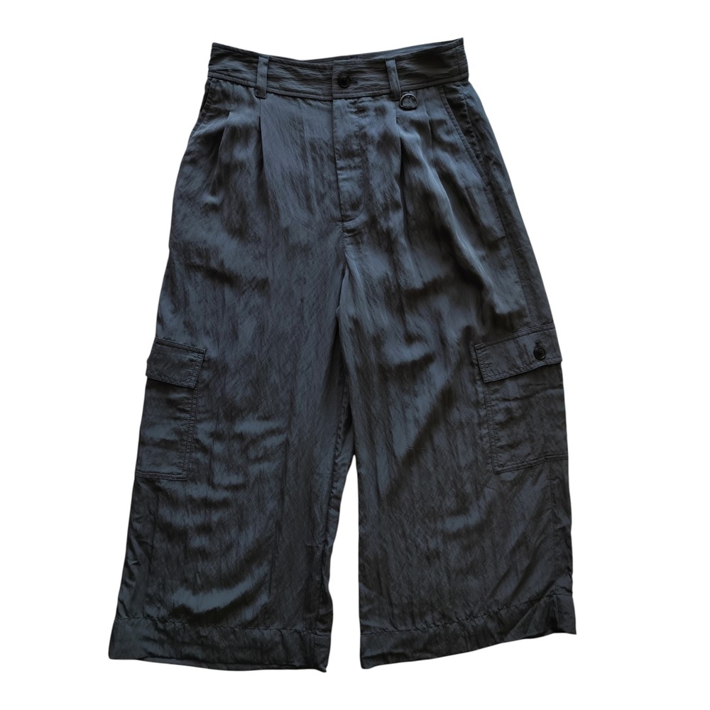 Madewell Women's Thunder Cloud The Harlow Wide Leg Cargo Pants Size 6 - Picture 2 of 13